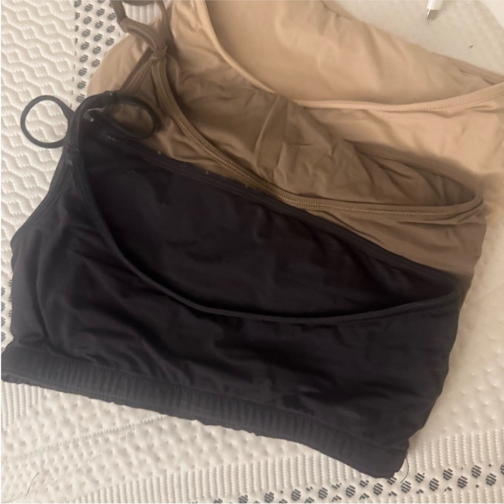 Black and Tan Crop Tops